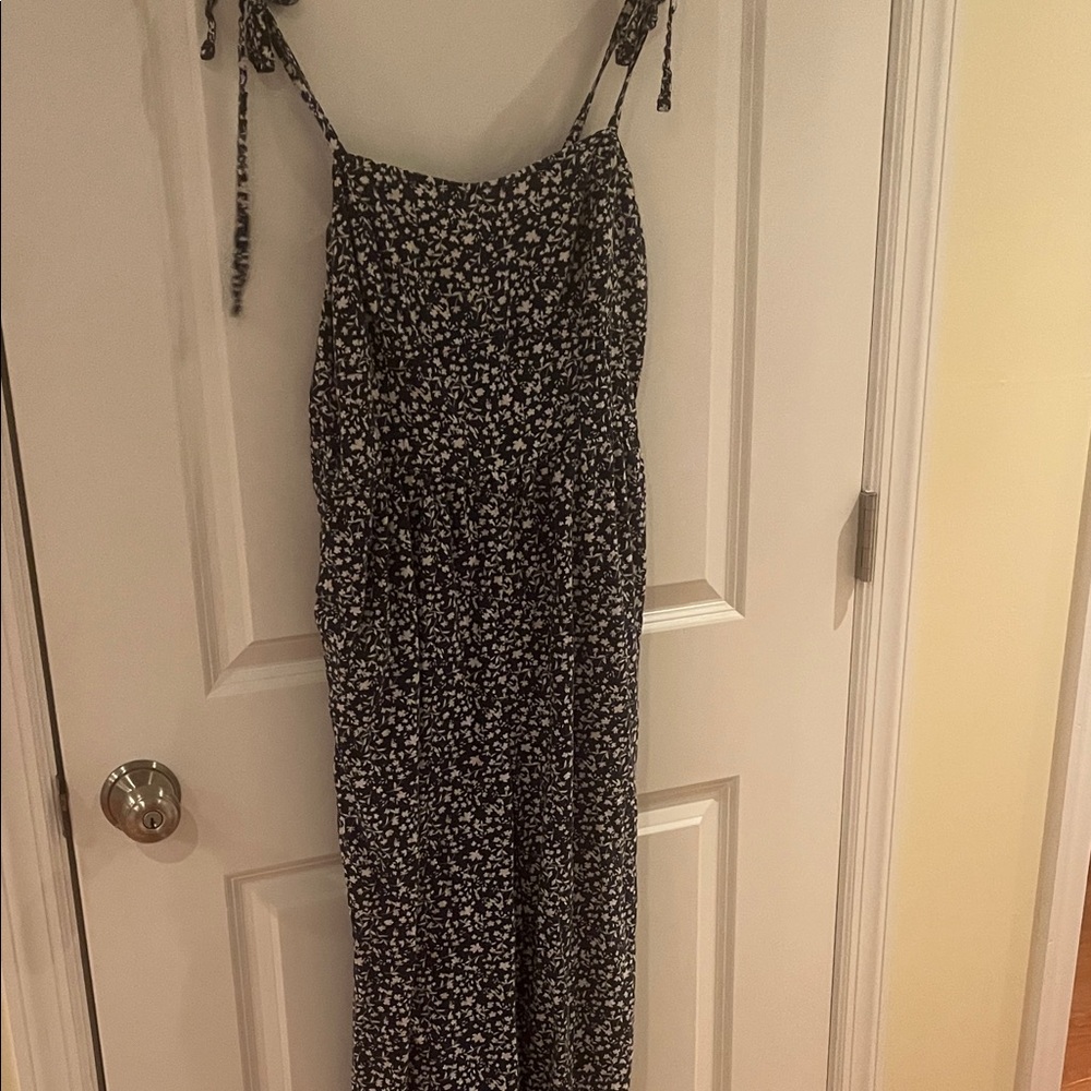 Floral Blueand White Jumpsuit
